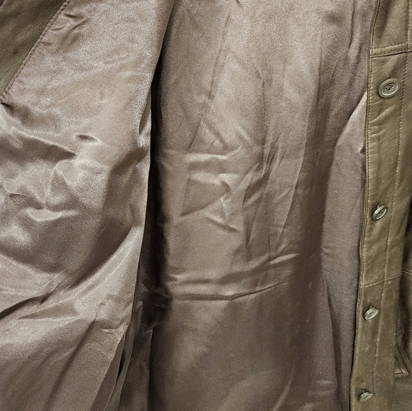 NWT - "Leather Elements" Brown Soft Leather Coat - Size 1X - Picture 5 of 16